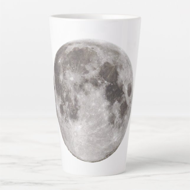 Full moon in the night latte mug (Front)