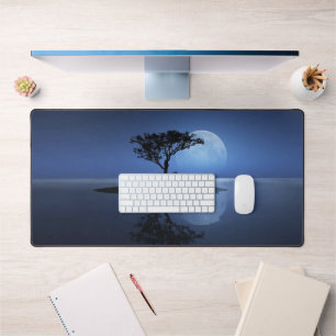 Full Moon Island Desk Mat