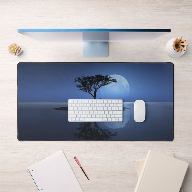 Full Moon Island Desk Mat (Office 1)