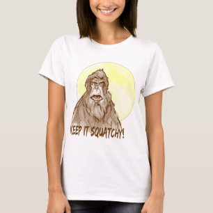 Full Moon KEEP IT SQUATCHY - Bigfoot Researcher's T-Shirt