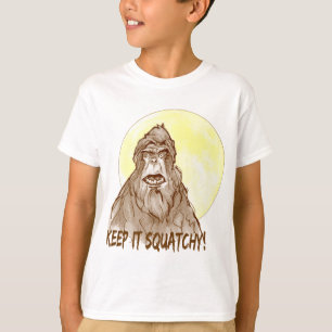 Full Moon KEEP IT SQUATCHY - Bigfoot Researcher's T-Shirt