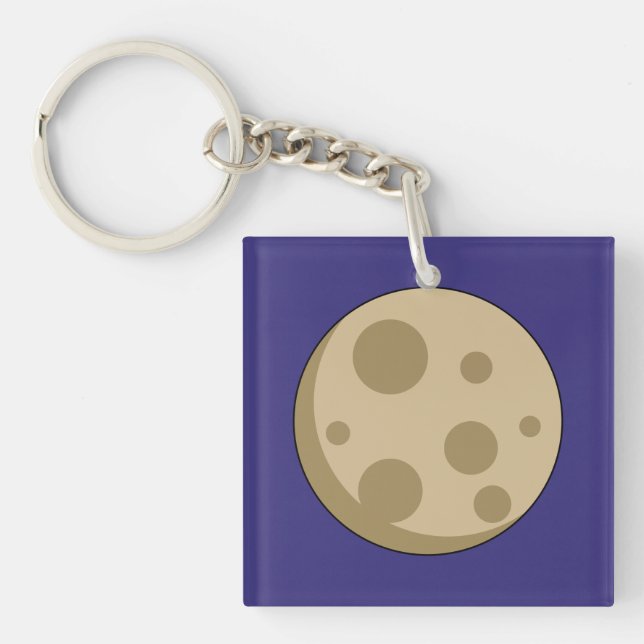 Full Moon Key Ring (Front)