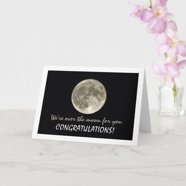 Full Moon Landscape Card (Orchid)