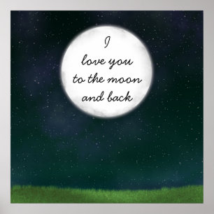 Full Moon Love You Poster