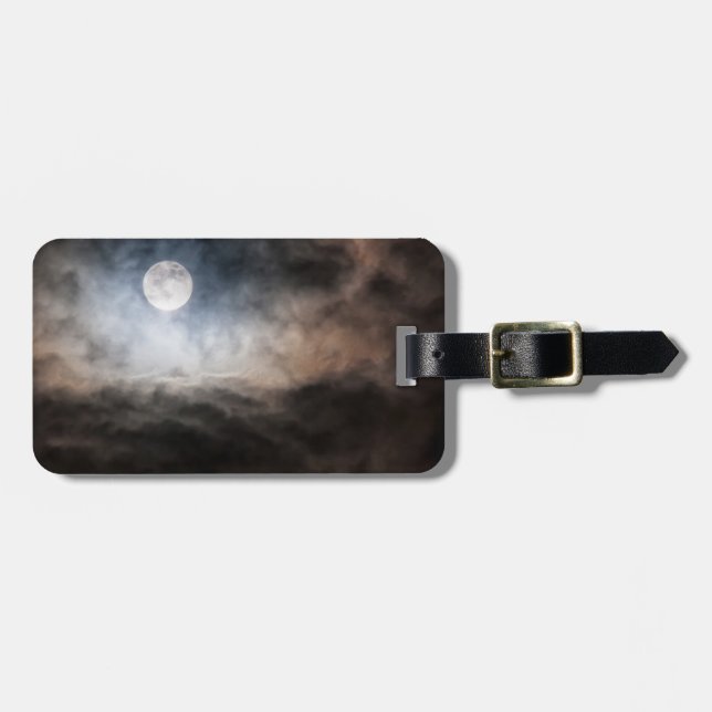 Full moon luggage tag (Front Horizontal)