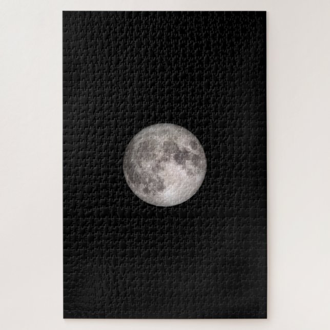 Full moon NASA image challenging 1000+ pieces Jigsaw Puzzle (Vertical)