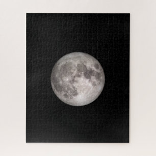 Full moon NASA image fun Father's Day gift Jigsaw Puzzle