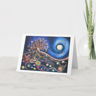 Full Moon Night Fine Art Card