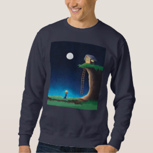Full Moon Night Sky Sweatshirt