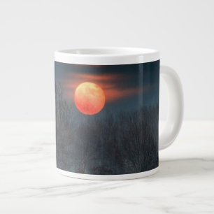 Full Moon   November in Scalenghe, Italy Large Coffee Mug