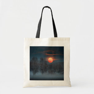 Full Moon November in Scalenghe, Italy Tote Bag