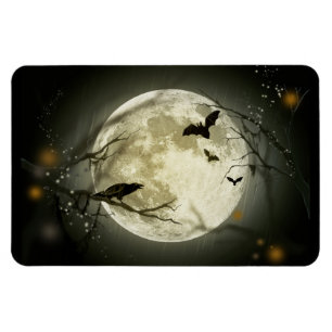 Full Moon on Halloween Magnet