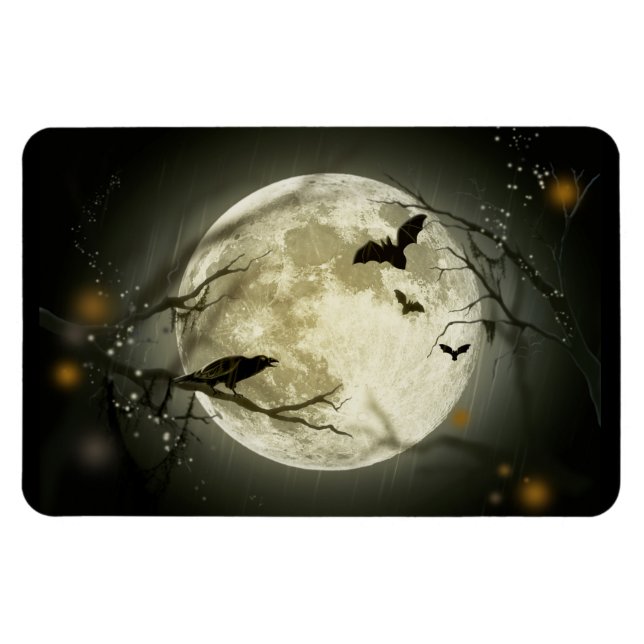 Full Moon on Halloween Magnet (Horizontal)