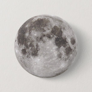 Full moon on thre sky in the night 6 cm round badge