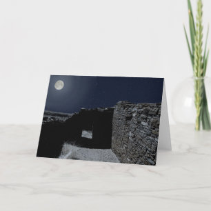 Full Moon Over Chaco Card
