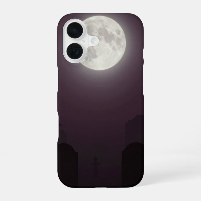 Full Moon Over Graveyard Gothic Case (Back)