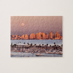 Full Moon over San Diego Jigsaw Puzzle