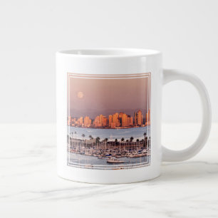 Full Moon over San Diego Large Coffee Mug