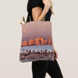 Full Moon over San Diego Tote Bag