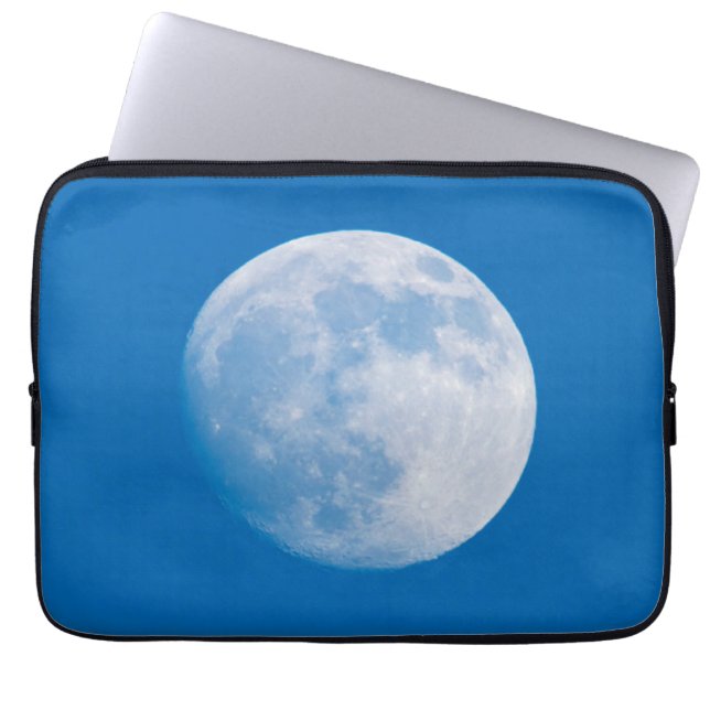 Full Moon Over The City Of Montreal Laptop Sleeve (Front)