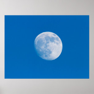 Full Moon Over The City Of Montreal Poster
