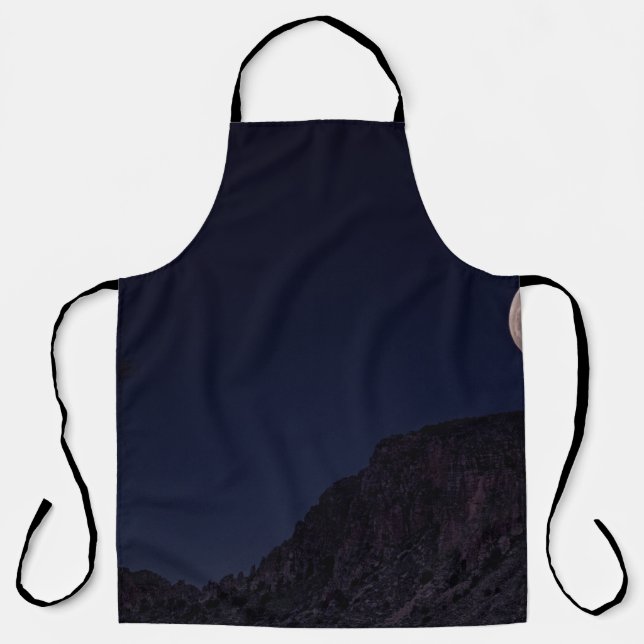 FULL MOON OVER THE MOUNTAIN APRON (Front)