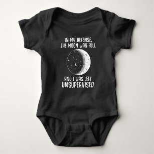 Full Moon Pagan Witch Wiccan Quote Baby Bodysuit