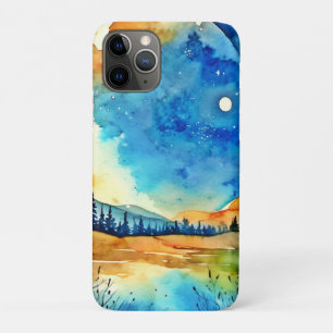 Full Moon Painting iPhone 11 Pro Case
