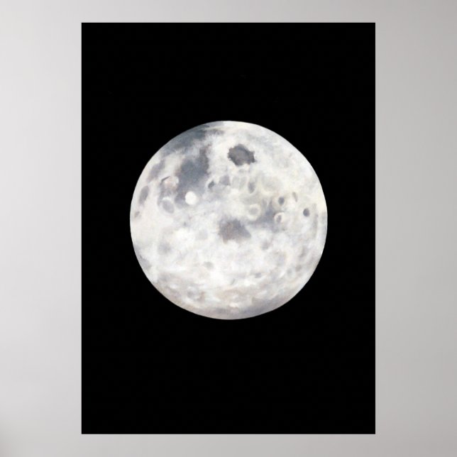 Full Moon Painting Poster (Front)