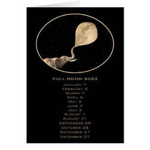 Full Moon Phases Dates Elephant Calendar 2023