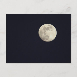 Full Moon Photo Postcard