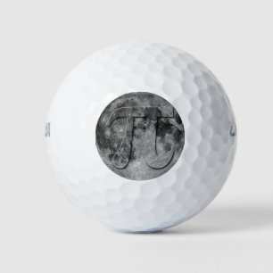 Full Moon Pi Day Fun Golf Balls