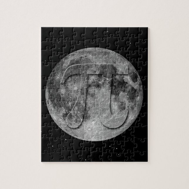 Full Moon Pi Day Fun Jigsaw Puzzle (Vertical)