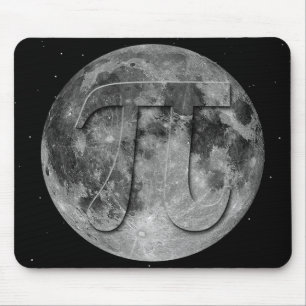 Full Moon Pi Day Fun Mouse Pad