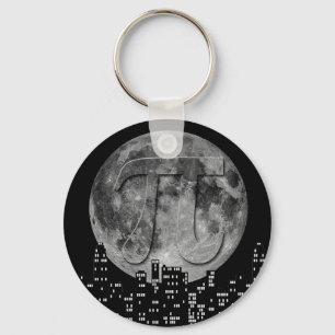 Full Moon Pi In The Sky Key Ring