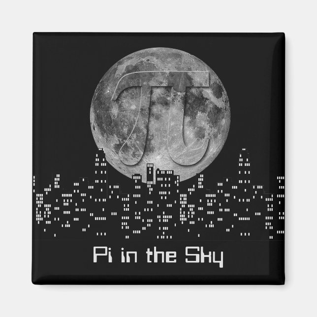 Full Moon Pi In The Sky Magnet (Front)