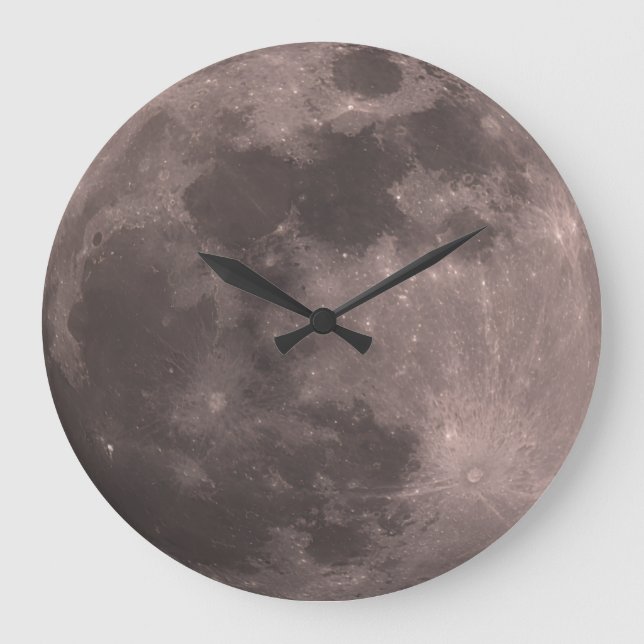Full moon picture large clock (Front)