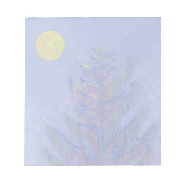 Full Moon Pine Notepad (Front)