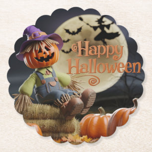 Full Moon Pumpkin Coaster