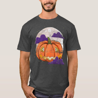 Full Moon Pumpkin Lover Spooky Halloween Costume P T-Shirt