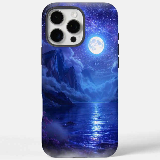 Full Moon Reflection iPhone 16 Pro Max Cases (Back)