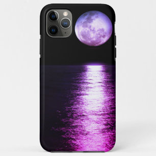 Full moon reflection purple iPhone 11 pro max case
