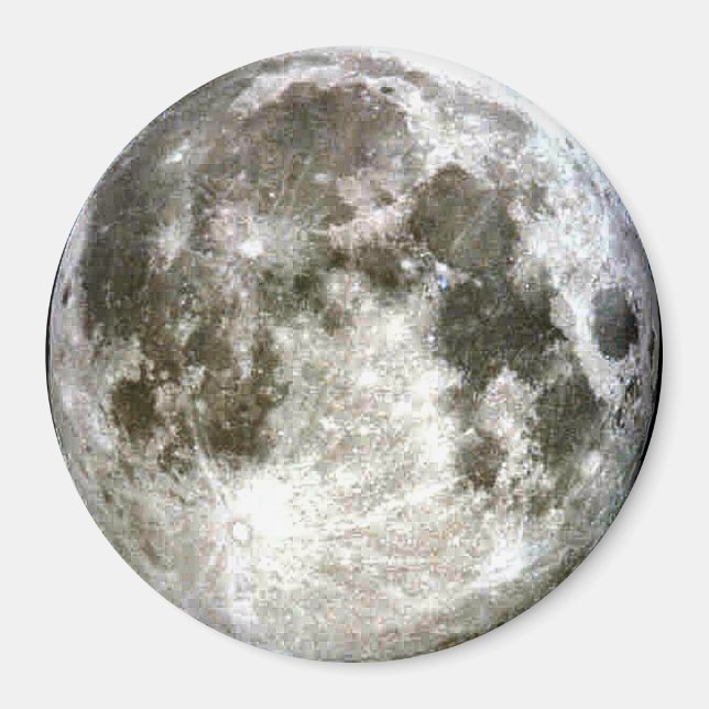 Full Moon Refrigerator Magnet (Front)