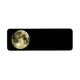 Full Moon Return Address Label