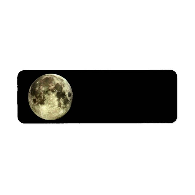 Full Moon Return Address Label (Front)