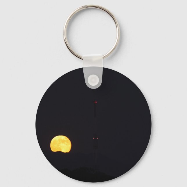 Full Moon Rise Key Ring (Front)
