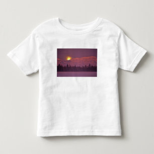 Full moon rises over Teakettle Mountain during Toddler T-Shirt