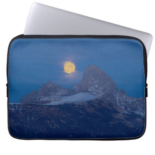 Full Moon Rising Grand Teton Driggs, Idaho Laptop Sleeve