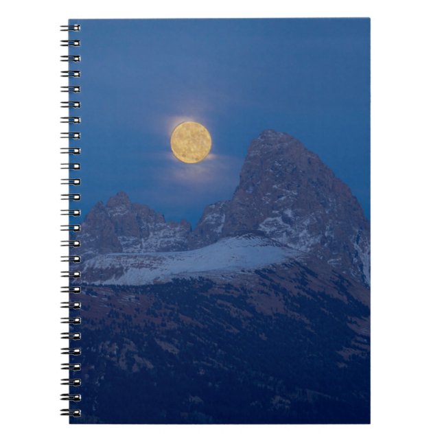 Full Moon Rising | Grand Teton Driggs, Idaho Notebook (Front)