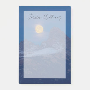 Full Moon Rising Grand Teton Driggs, Idaho Post-it Notes